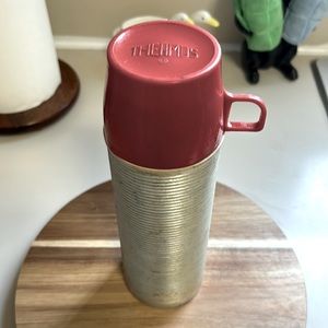 Vintage Thermos King Seeley Stainless Steel Pint Vacuum Bottle #2284